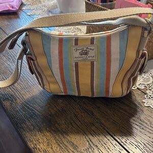 Fossil Multicolor Striped Shoulder Bag